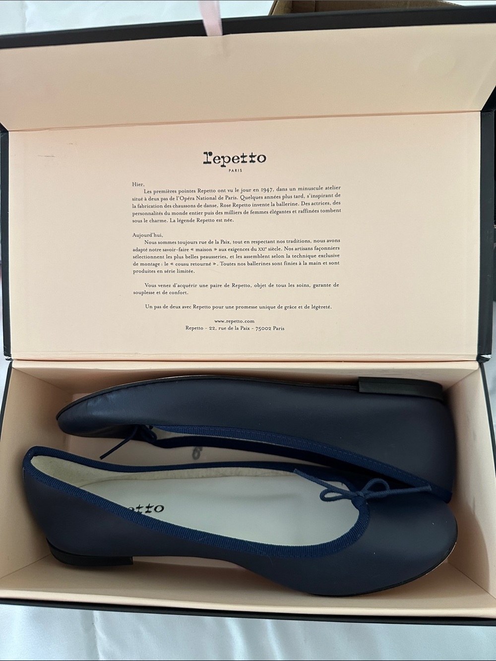 Repetto Cendrillion Classique Flat new in the box. EU size 41 US size 10-10.5.🇫🇷